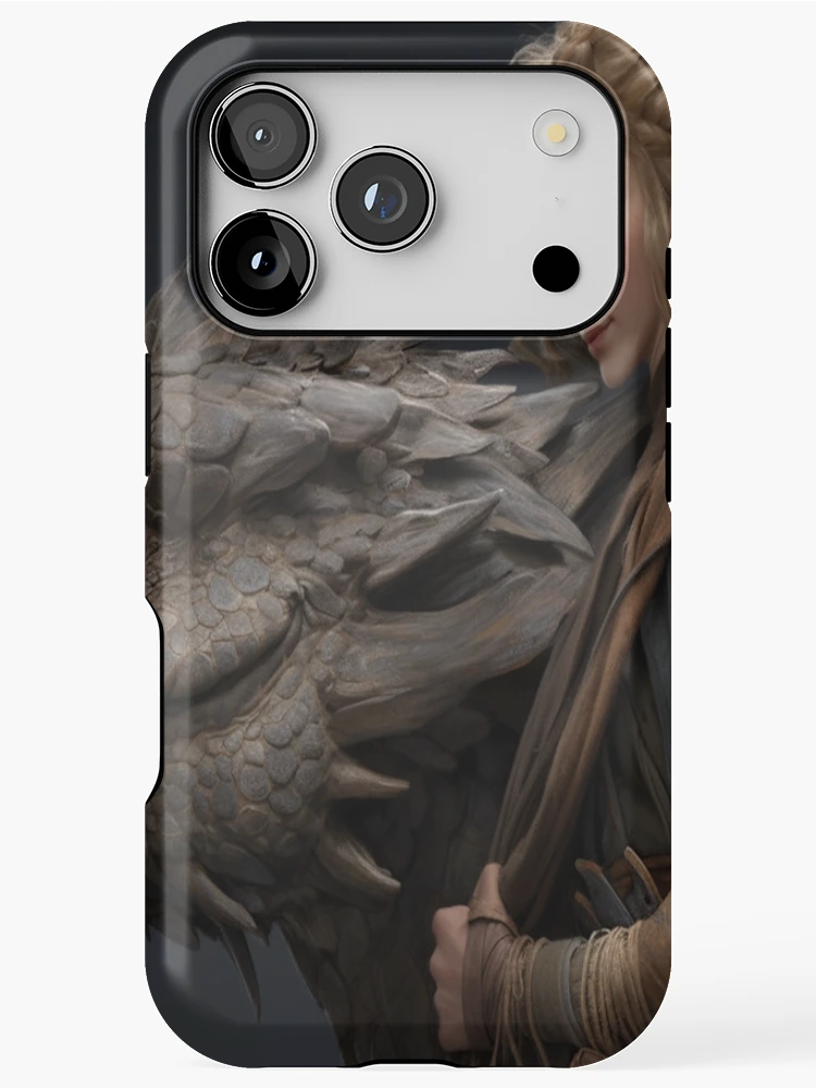 Thumbnail 1 of 4, iPhone Case, Dragon Rider designed and sold by Solace Sparkles.