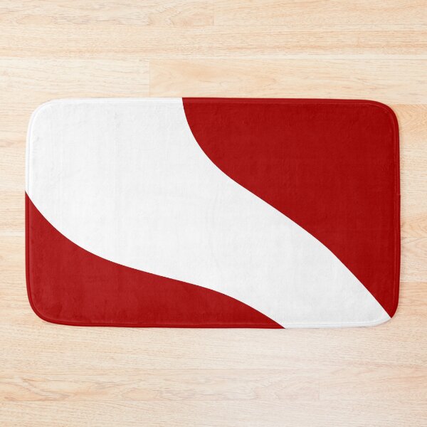 Item preview, Simple Waves in Red and White designed and sold by LAEC-Shop.