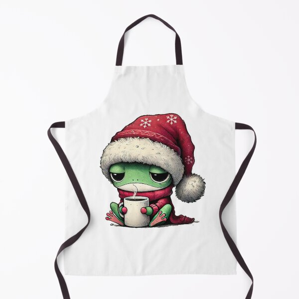Item preview, Sleepy Christmas Frog with Hot Cocoa designed and sold by Sweetnotsour.