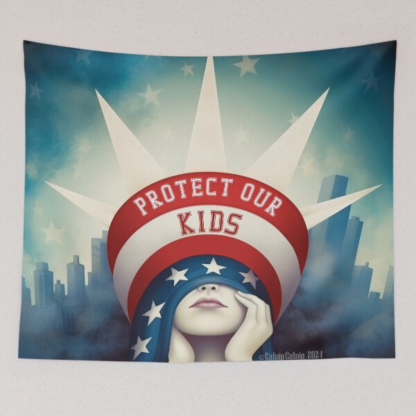 Item preview, Liberty: Protect Our Kids designed and sold by CatnipCatnip.
