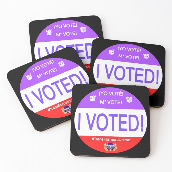 Item preview, Transformers Voted Sticker designed and sold by AlySenpaiVRC.