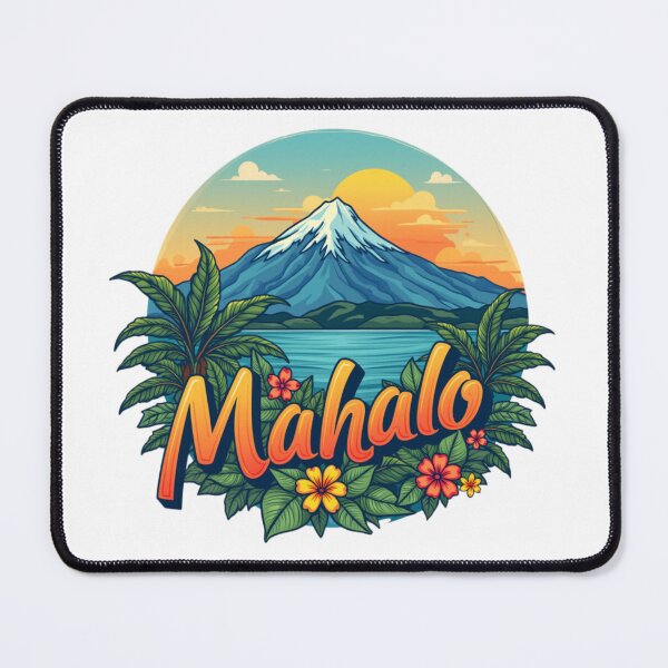 Item preview, Mahalo Hawaiian Sunset Illustration designed and sold by maritas22.