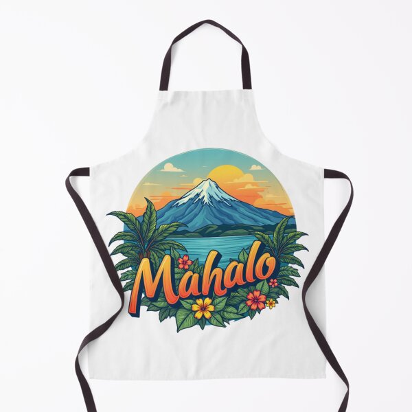 Item preview, Mahalo Hawaiian Sunset Illustration designed and sold by maritas22.