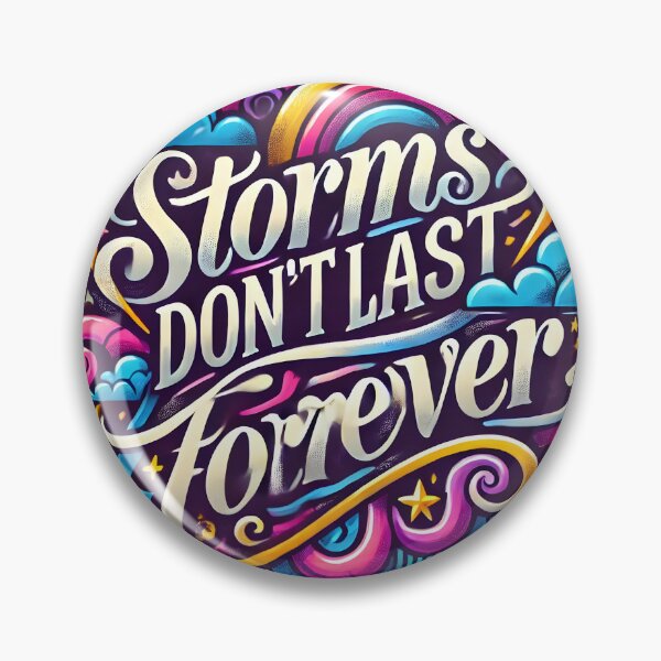Item preview, Storms Never Last Forever Quote Doodle designed and sold by DesignHub.