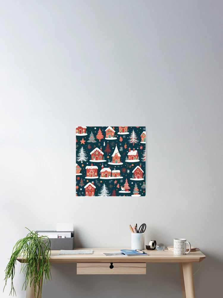 Thumbnail 2 of 3, Poster, Christmas Pattern designed and sold by Rabanico.