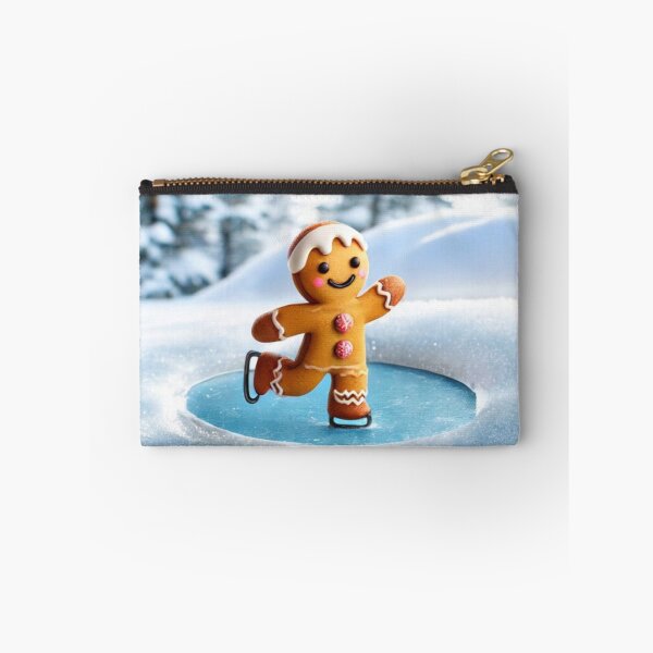 Item preview, CUTE FUN CHRISTMAS GINGERBREAD COOKIE MAN ICE SKATING WINTER SNOW designed and sold by Arts4U.