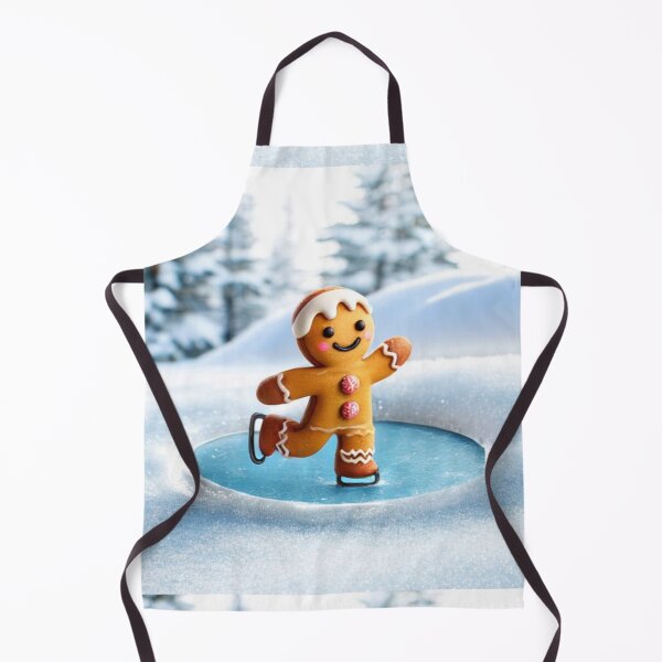 Item preview, CUTE FUN CHRISTMAS GINGERBREAD COOKIE MAN ICE SKATING WINTER SNOW designed and sold by Arts4U.