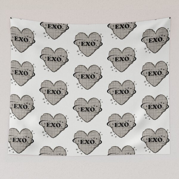 Item preview, EXO G K-Pop Design Heart Grey Scrapbook  designed and sold by AJUNICE STUDIO.