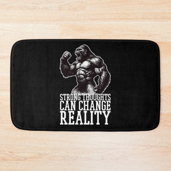 Item preview, Strong Thoughts Gorilla Motivation Gift designed and sold by Pineapple-Tree.