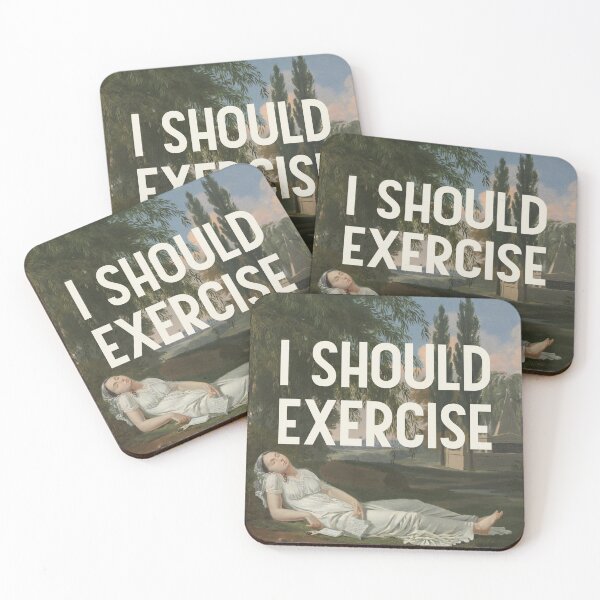 Item preview, I Should Exercise designed and sold by OhFineArt.
