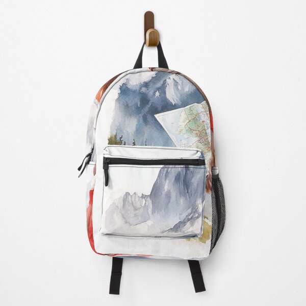 Item preview, Good Gift for Travel lovers, Tourist with a Red Backpack designed and sold by KrisArtZone.