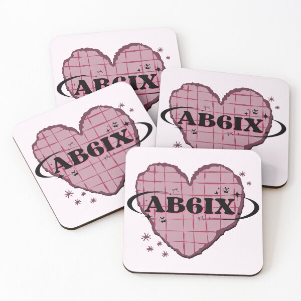 Item preview, AB6IX K-Pop Design Heart Scrapbook in Maroon Red designed and sold by AJUNICE STUDIO.
