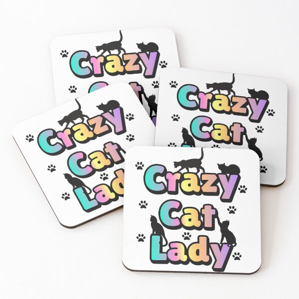 Item preview, Colorful Crazy Cat Lady | Fun Kitty Lover Design designed and sold by MoonMonkeyNbear.