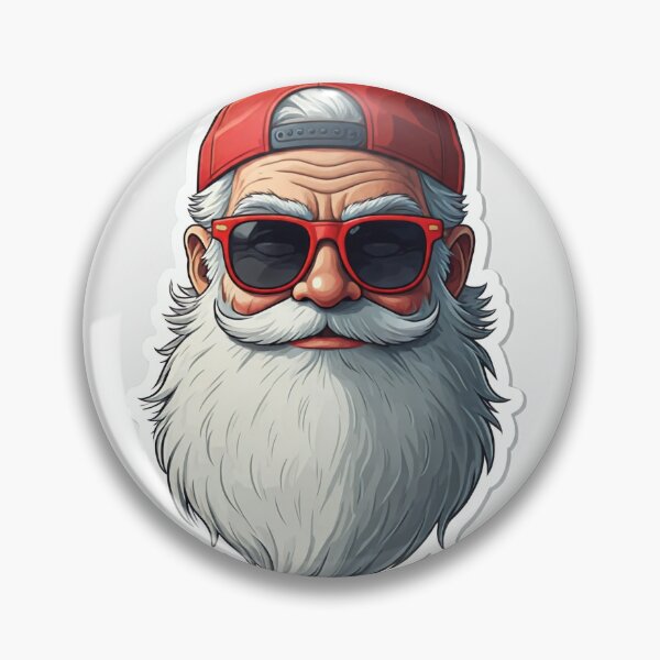 Item preview, Santa in Sunglasses and Cap designed and sold by SB Design.