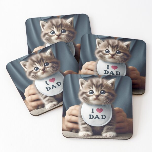Item preview, Kitten I Love Dad designed and sold by Outlandishrob.