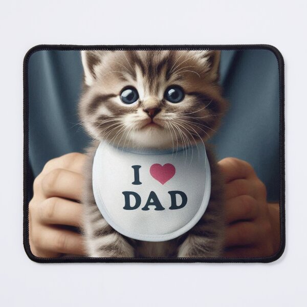 Item preview, Kitten I Love Dad designed and sold by Outlandishrob.