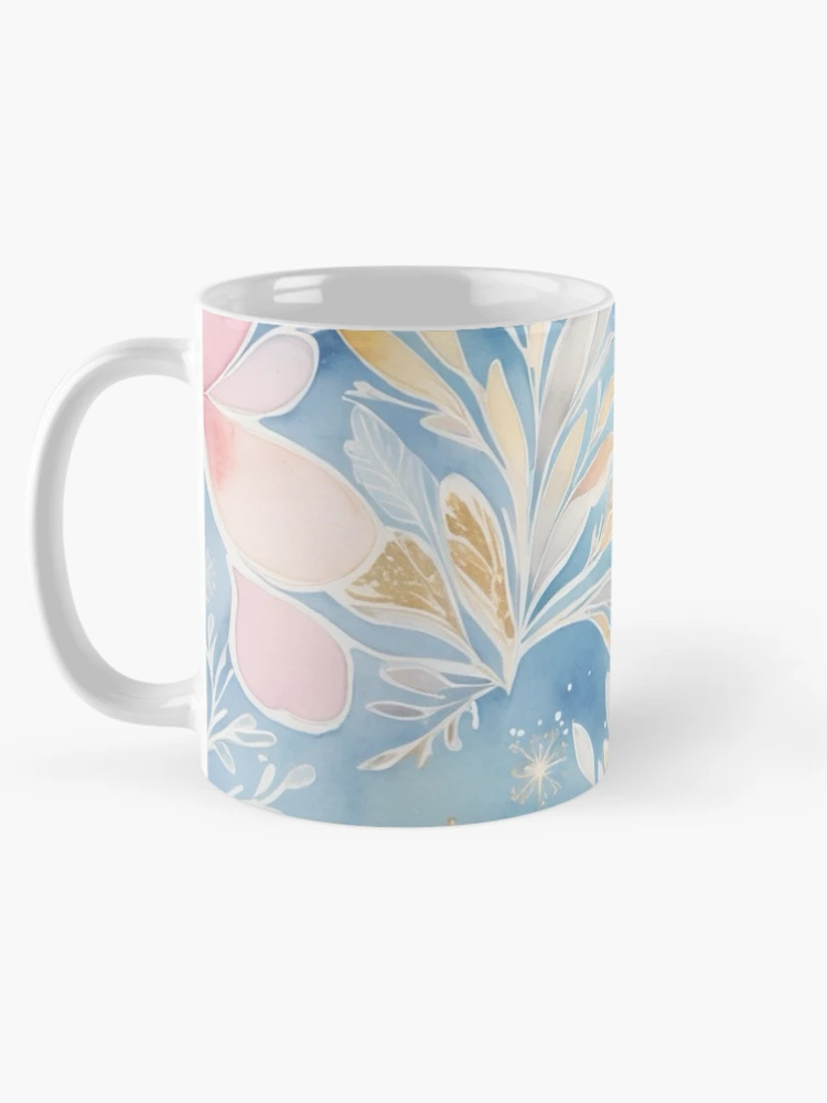Thumbnail 5 of 6, Coffee Mug, Snowy Pattern designed and sold by Rabanico.