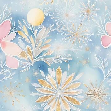 Artwork thumbnail, Snowy Pattern by Rabanico