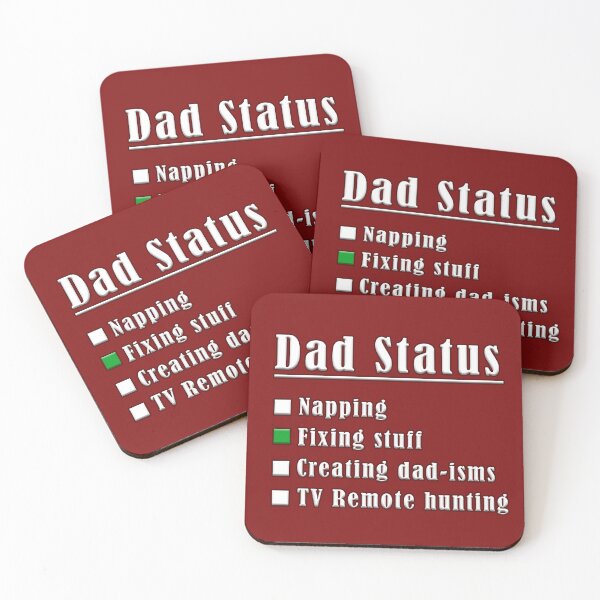 Item preview, Dad Status Checklist | Funny Father Gift designed and sold by Iskander369.