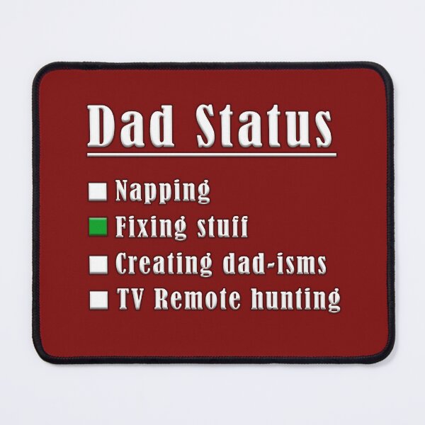 Item preview, Dad Status Checklist | Funny Father Gift designed and sold by Iskander369.