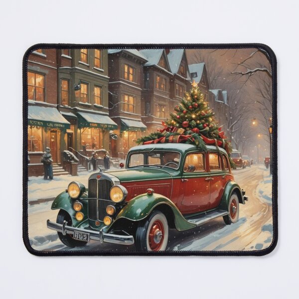 Item preview, Vintage Christmas Car with Tree on Top designed and sold by Kenny8716.