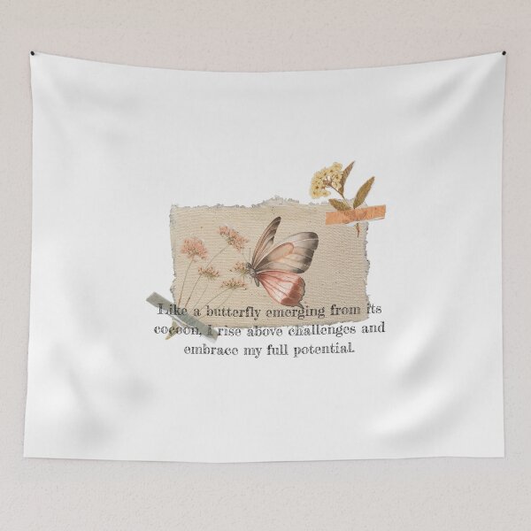 Item preview, butterfly themed affirmation designed and sold by Marijadeco.