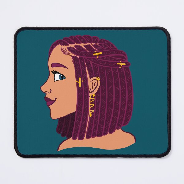 Item preview, Stylish black woman with box braids designed and sold by vee-madinina.