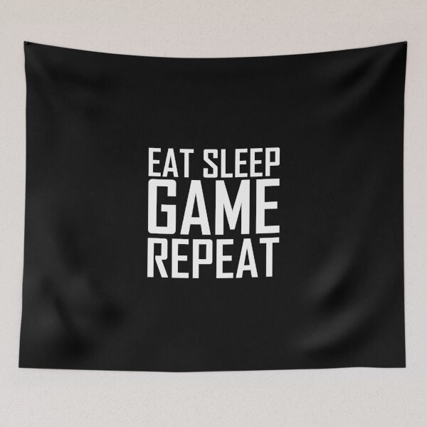 Item preview, EAT SLEEP GAME REPEAT designed and sold by mtsdesign.