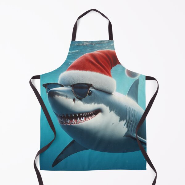 Item preview, Shark with Cool Santa Hat and sunglasses designed and sold by Outlandishrob.