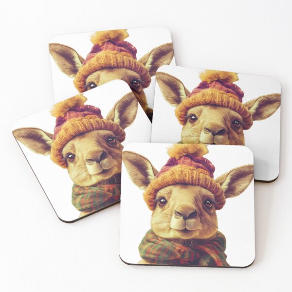 Item preview, Kangaroo in winter designed and sold by PixcelStudioB.