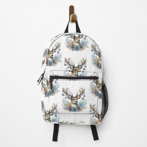 Item preview, Winter Wonderland Deer Head – Christmas Illustration designed and sold by Emilyprintart.