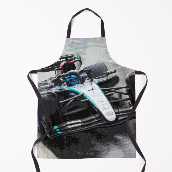 Item preview, George Russell racing in the rain during the 2024 Brazilian Grand Prix at Interlagos abstract designed and sold by Rodissimus1984.
