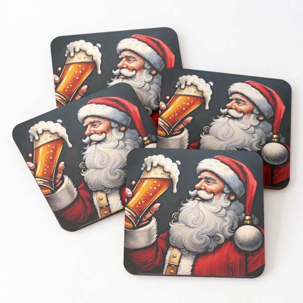 Item preview, Santa Claus Enjoys a Beer designed and sold by ArtFactoryAI.