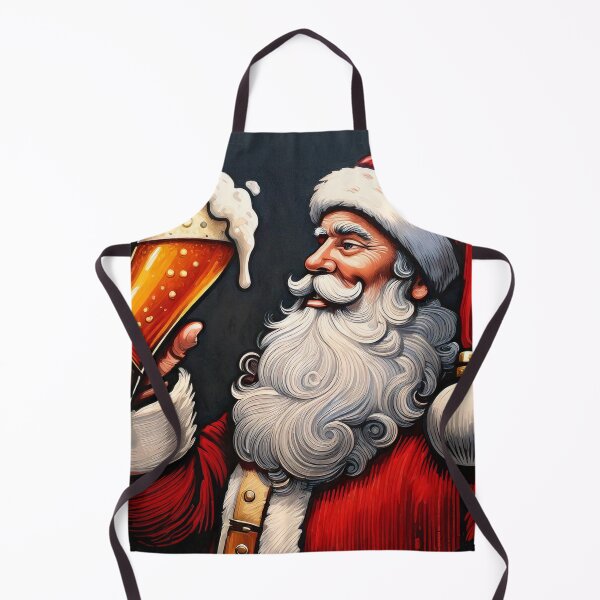 Item preview, Santa Claus Enjoys a Beer designed and sold by ArtFactoryAI.