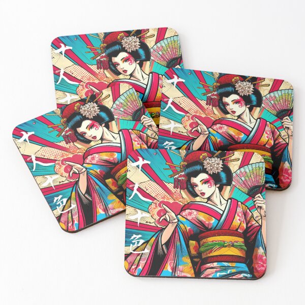 Item preview, Geisha with Four-Character Idiom "Jūnin Toiro" (To Each Their Own) designed and sold by AyaJP.