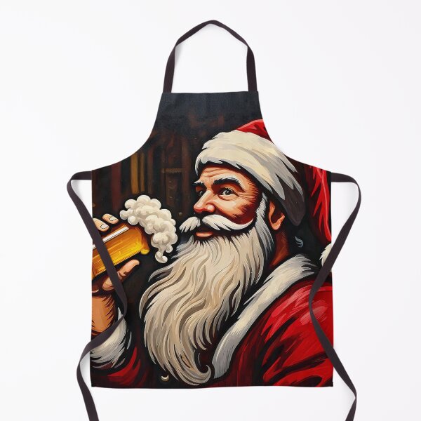 Item preview, Santa Drinking a Holiday Beer designed and sold by ArtFactoryAI.