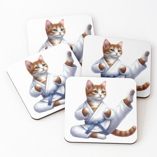 Item preview, Karate Cat | Funny Martial Arts Cat Design designed and sold by MoonMonkeyNbear.
