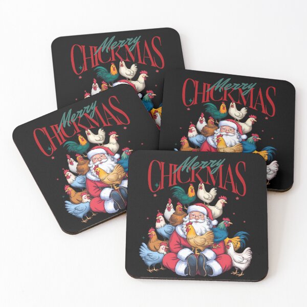 Item preview, Merry Chickmas Funny Chicken Christmas designed and sold by IssysOasis.