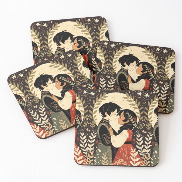Aperçu de l'œuvre Carte inspirée du tarot animé « Les amoureux » créée et vendue par MendaciousMina.