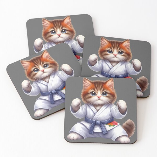 Item preview, Karate Cat | Funny Martial Arts Cat Design designed and sold by MoonMonkeyNbear.