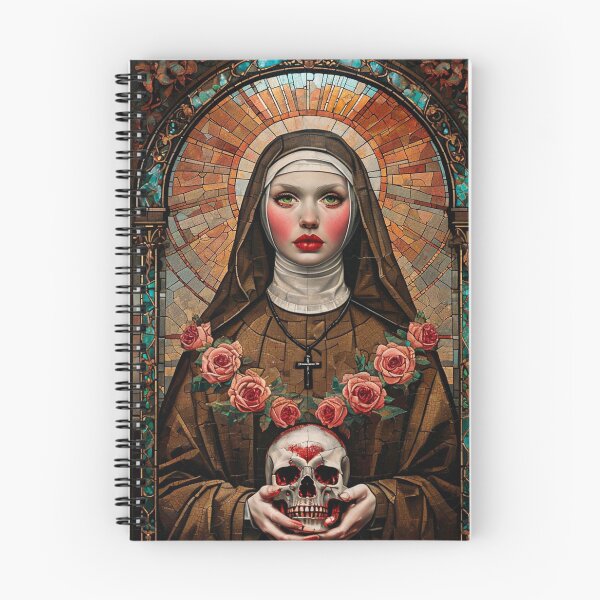 Item preview, Retro Gothic Nun With Skull designed and sold by artenvironments.