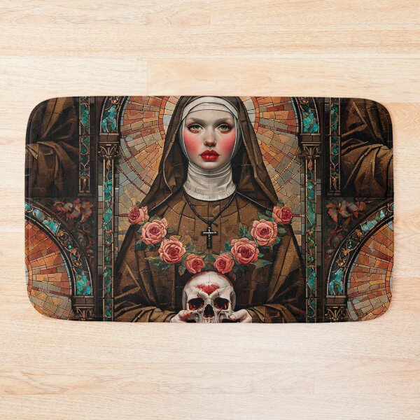 Item preview, Retro Gothic Nun With Skull designed and sold by artenvironments.