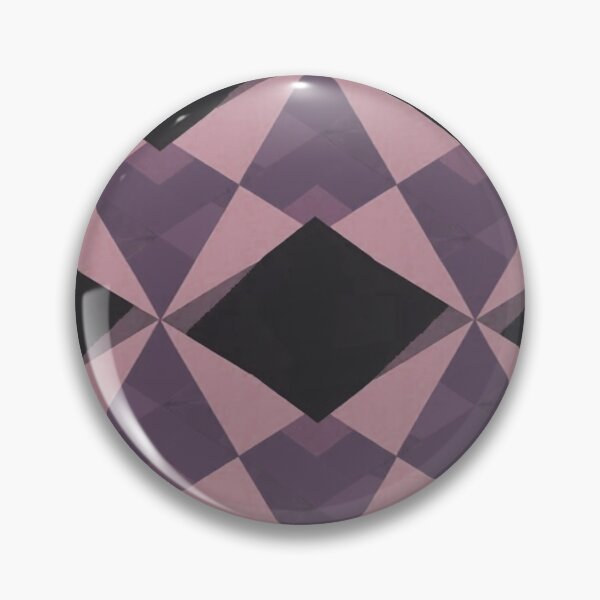 Item preview, Geometric Pattern with Dark-Gray/Black and Light Purplish-Pink Diamonds – 3D Optical Illusion Effect with Subtle Textured Layers designed and sold by marvinismyname.