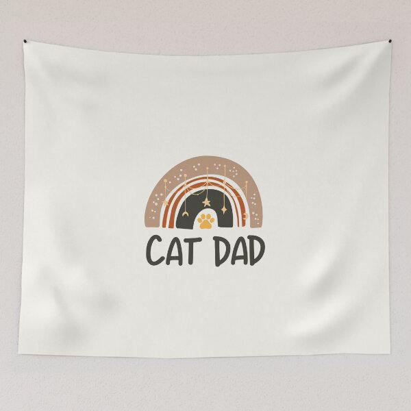 Item preview, Cat Dad - Boho Rainbow - Paw - Cat Dad Gift designed and sold by patternjp.
