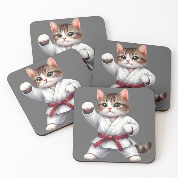 Item preview, Karate Cat | Funny Martial Arts Cat Design designed and sold by MoonMonkeyNbear.