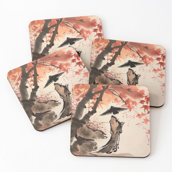 Item preview, Autumn Stroll Under Maple Leaves designed and sold by KiEgon.
