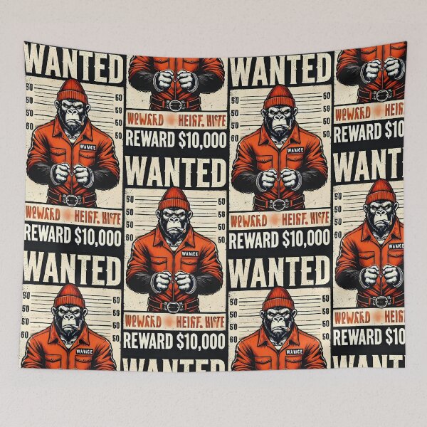 Item preview, Wanted Monkey Art  designed and sold by DesignHub.