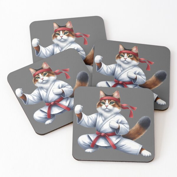 Item preview, Karate Cat | Funny Martial Arts Cat Design designed and sold by MoonMonkeyNbear.