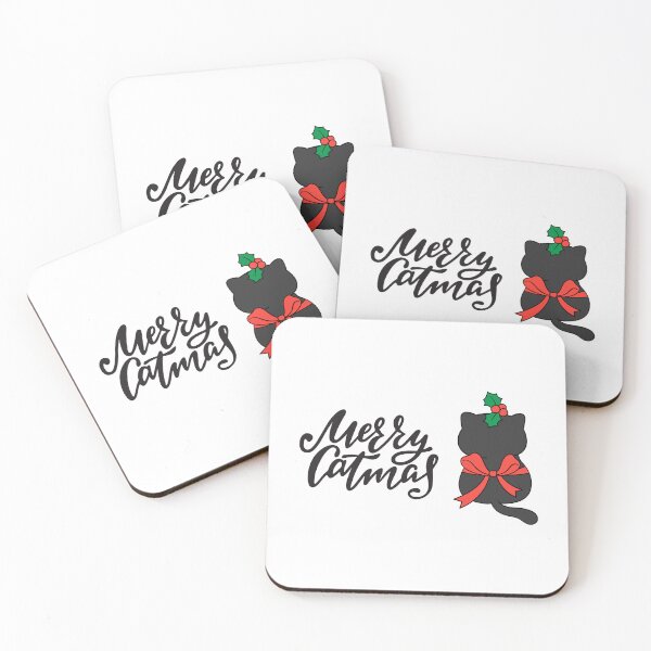Item preview, Merry Catmas - Christmas Black Cat - Cat Lovers Christmas Gift designed and sold by patternjp.