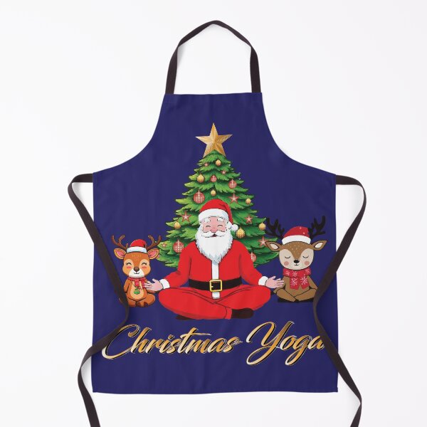 Item preview, CHRISTMAS SANTA AND CUTE DEERS IN YOGA CLASS designed and sold by Gihan-Design.